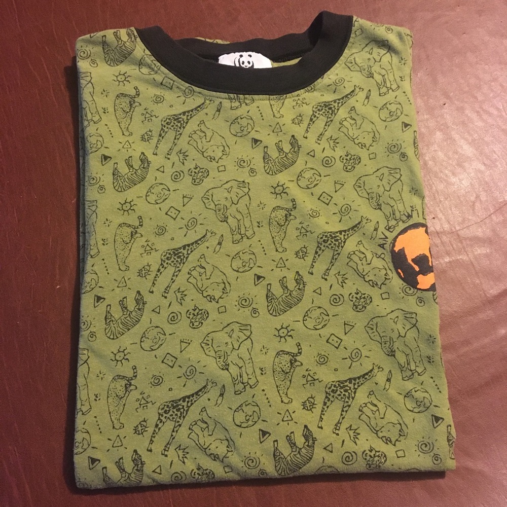 Rare Vtg WWF All Over Print Tee L